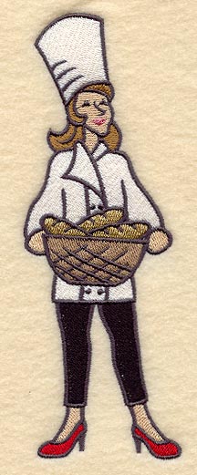 Lady Chef with Bread