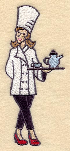 Lady Chef with Tea
