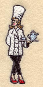 Lady Chef with Tea