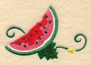 Watermelon Slice and Vines