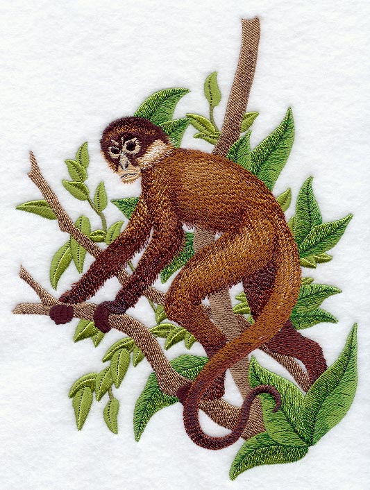 Black-handed Spider Monkey – Embroidery Library