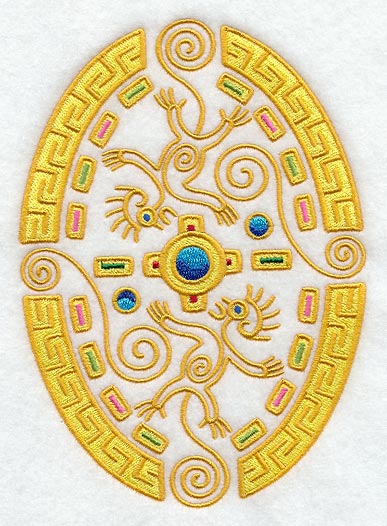 Aztec Monkey Oval