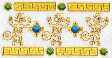 Aztec Monkey Border