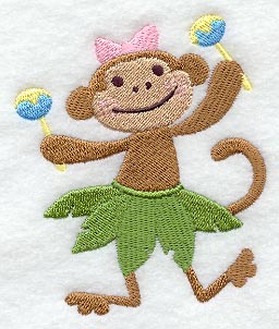 Little Miss Monkey Plays the Maracas