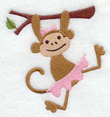 Little Miss Monkey Hangs Around