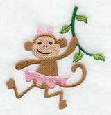 Little Miss Monkey Swings Through the Air