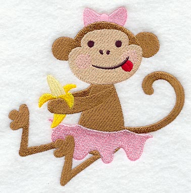 Little Miss Monkey Has a Snack