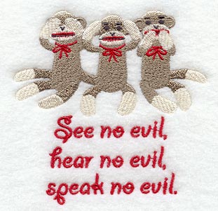 Sock Monkeys See, Hear, and Speak No Evil