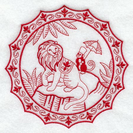 The King and the Monkey (Redwork)