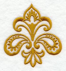 Golden Flower and Paisley