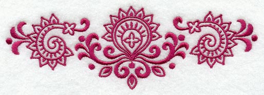 Indian Flower and Paisley Trio