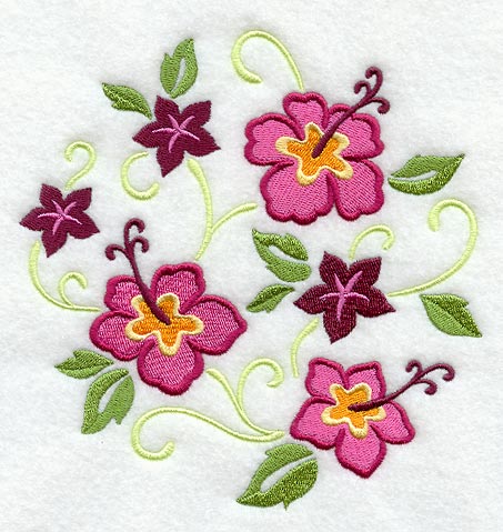 Tropical Hibiscus Circle