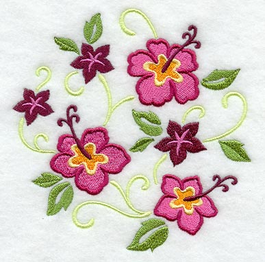 Tropical Hibiscus Circle