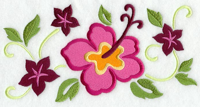 Tropical Hibiscus Rectangle