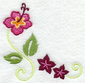 Tropical Hibiscus Corner