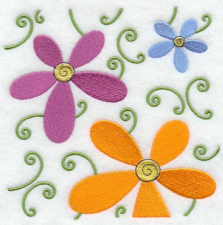 Flower Power Square - Vines