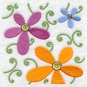 Flower Power Square - Vines