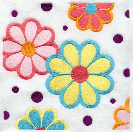 Flower Power Square - Dots