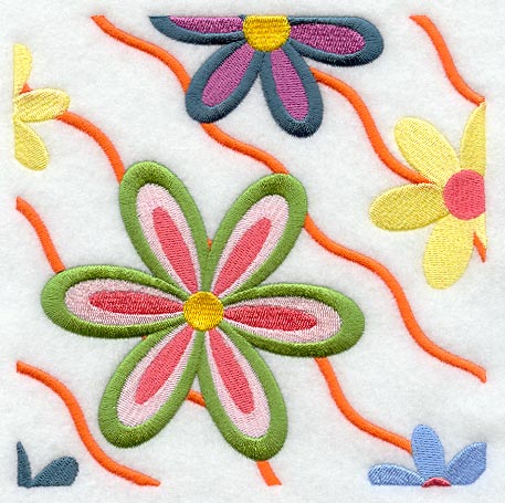 Flower Power Square - Ripples