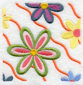 Flower Power Square - Ripples