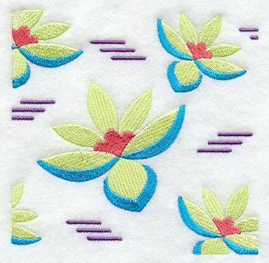 Flower Power Square - Dashes