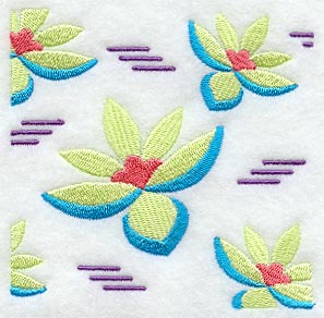 Flower Power Square - Dashes