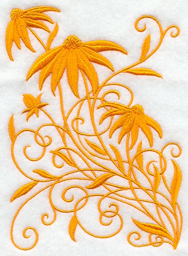 Blooming Black-eyed Susan Swirl