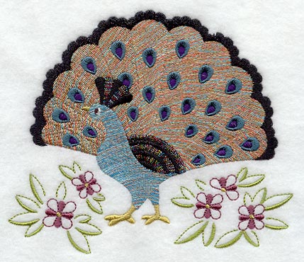 Peacock 1 (Variegated Thread)
