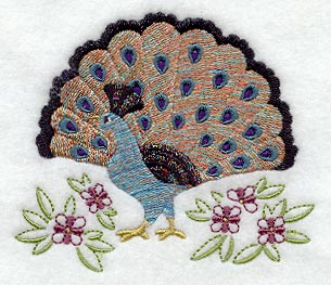 Peacock 1 (Variegated Thread)
