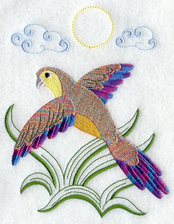 Parrot 2 (Variegated Thread)