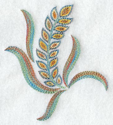 Crewel Fashion Flower 9 (Variegated Thread)