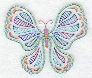 Flight of Fancy Butterfly 4 (Variegated Thread)
