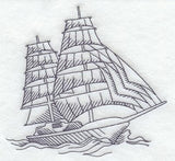 Tall Ship with 14 Sails