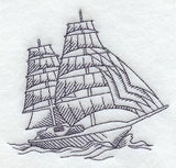 Tall Ship with 14 Sails