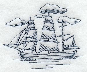 Tall Ship with 11 Sails