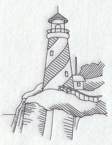 Swirl Stripe Lighthouse