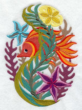 Jacobean Coral Reef Oval