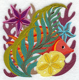 Jacobean Coral Reef Square