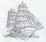 Tall Ship with 14 Sails