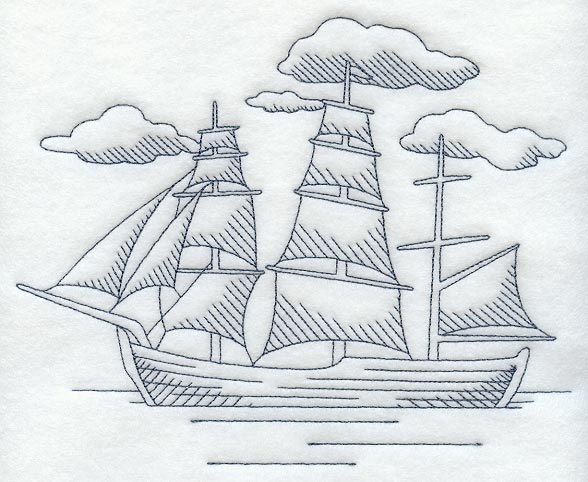 Tall Ship with 11 Sails