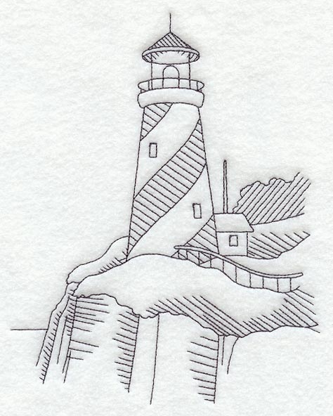 Swirl Stripe Lighthouse