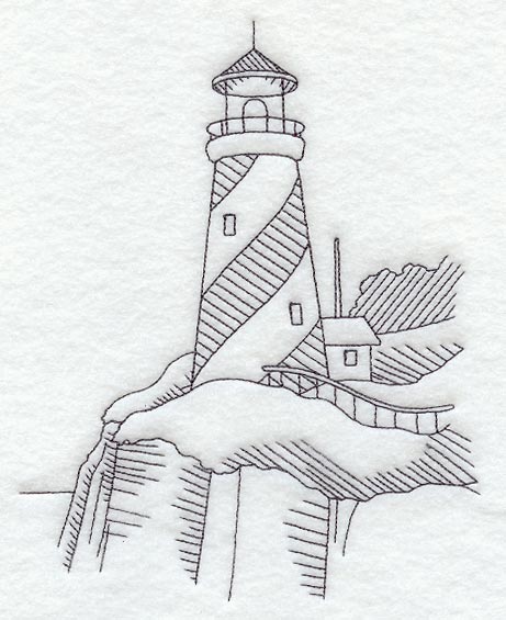 Swirl Stripe Lighthouse
