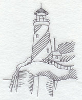 Swirl Stripe Lighthouse