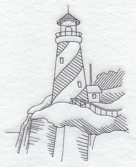 Swirl Stripe Lighthouse