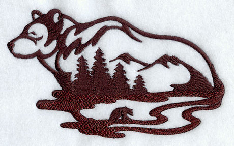 Bear Silhouette Scene