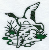 Mallard Silhouette Scene