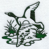 Mallard Silhouette Scene