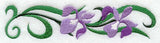 Iris Blooms Border