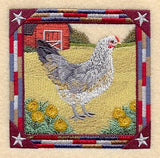 Ameraucana Hen Square