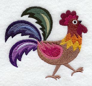 Colorful Cluck Rooster
